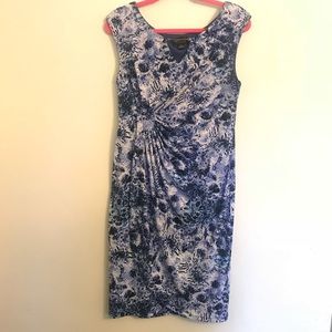 Connected Apparel Faux Wrap Dress